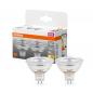 Preview: 2er Pack OSRAM GU5.3 LED Star MR 16 Strahler 3,8W=35W 36°-Abstrahlwinkel 2700K warmweißes Licht 12V